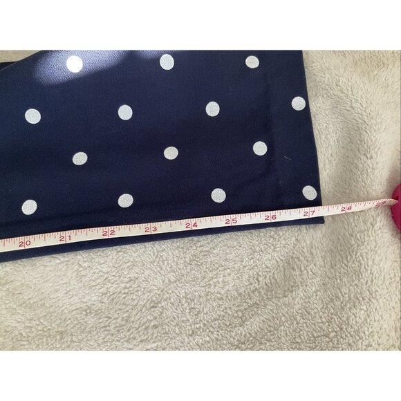 Old Navy Pixie Pants Women's 6 Navy White Ankle Polka Dot Stretch Preppy Fairy - Picture 6 of 8
